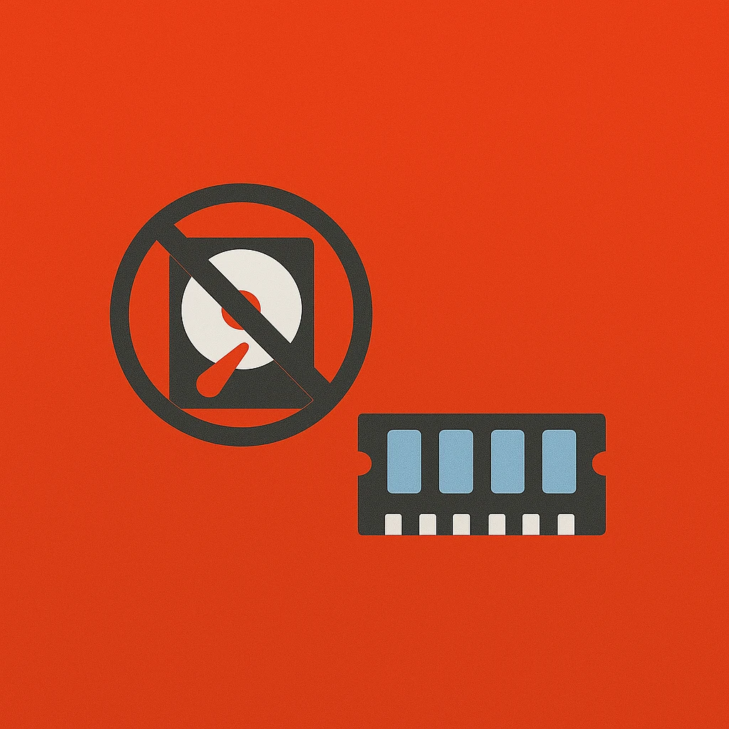 No Disk I/O Overhead