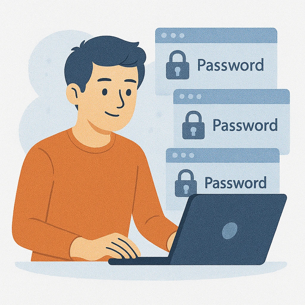 Gunakan Password Unik untuk Setiap Akun